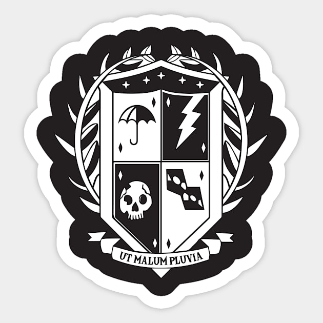 Umbrella Academy Crest Logo (pocket design) Sticker by stickerfule